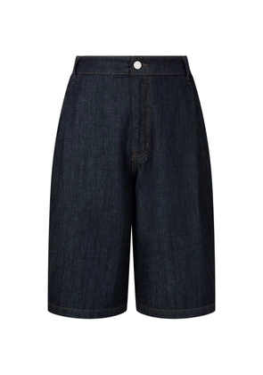 TOMBOY pleated denim shorts - Blue