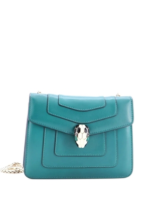 Bvlgari Pre-Owned Serpenti Forever Square Shoulder Bag Leather Small crossbody bag - Green