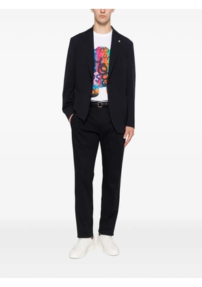 Manuel Ritz notched-lapels patch-pockets blazer - Blue