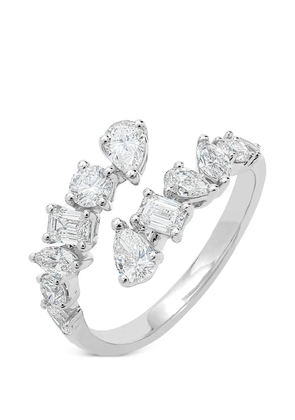Azzaro diamond open ring - Silver