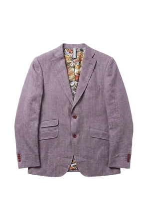 ABSEITS graphic-lining single-breasted blazer - Purple