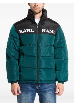 karl kani logo-print padded jacket - Green