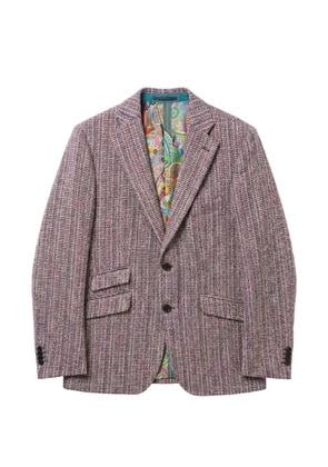 ABSEITS graphic-lining single-breasted blazer - Pink