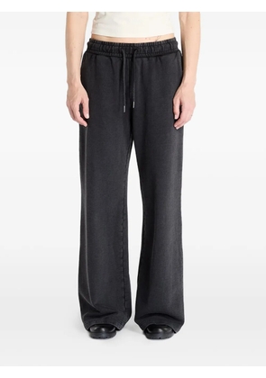 GUESS USA logo-patch wide-leg track pants - Grey