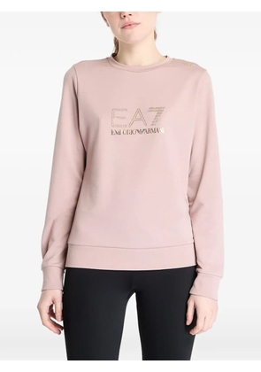 Ea7 Emporio Armani logo-print sweatshirt - Pink