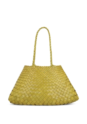 DRAGON DIFFUSION large Santa Croce woven shoulder bag - Green