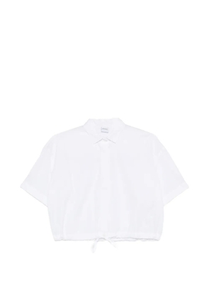 ASPESI drawstring-hem cotton shirt - White