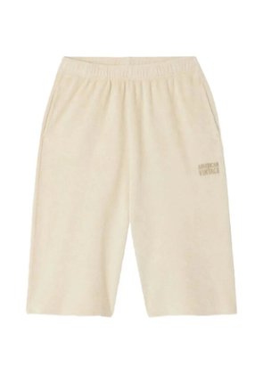 American Vintage Fuxow logo-embroidered shorts - Neutrals