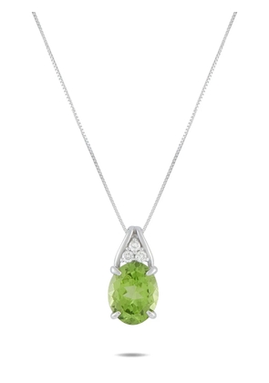 LB Exclusive peridot and diamond necklace - Silver
