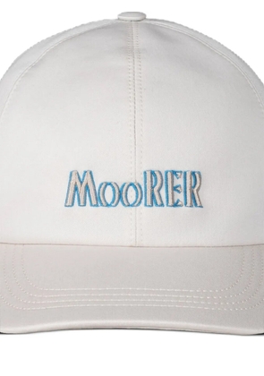 Moorer Robinson-Si logo-embroidered baseball cap - Neutrals