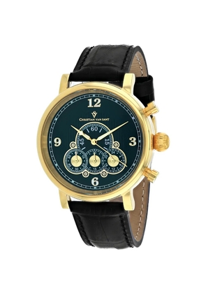 CHRISTIAN VAN SANT logo-detail 42mm watch - Green