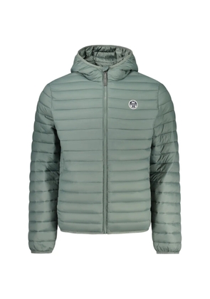 North Sails quilted hooded jacket - Green