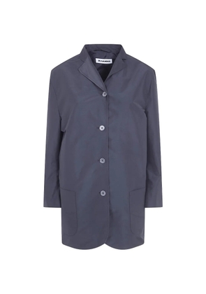 Jil Sander patch-pocket coat - Grey