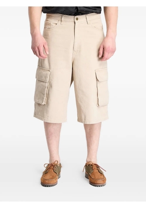 karl kani knee-length cargo shorts - Neutrals