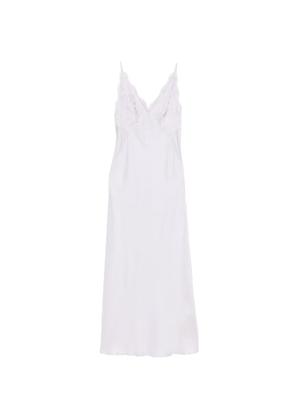 SANDRO lace-trim maxi dress - Purple