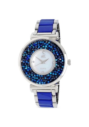ADEE KAYE Pisa crystal 35mm watch - Blue