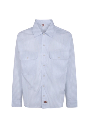 DICKIES striped cotton-poplin shirt - White