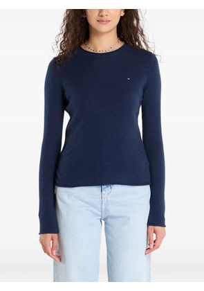 Tommy Hilfiger logo-embroidered sweater - Blue