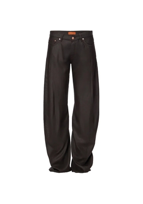 No44 Reyna pocket wide-leg jeans - Brown