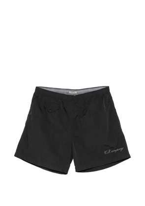 C.P. Company logo-print swim shorts - Black