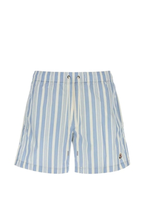 Moncler striped swimming shorts - Blue