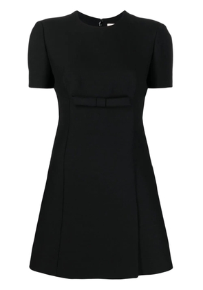 Valentino Garavani bow-detail A-line mini dress - Black
