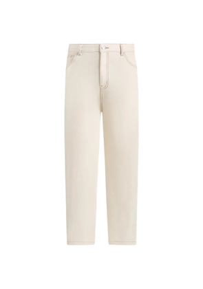 Manière De Voir DN001 contrast-stitching jeans - Neutrals