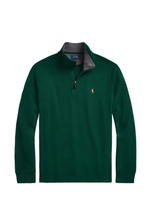Polo Ralph Lauren quarter-zip embroidered-logo sweater - Green
