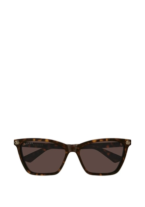 Gucci Eyewear tortoiseshell-effect sunglasses - Brown