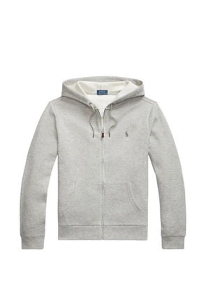 Polo Ralph Lauren logo-embroidered zip-up hoodie - Grey