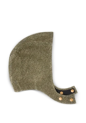 MAISON KRASNOVA metallic-effect bonnet hat - Green