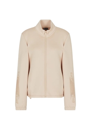 Ea7 Emporio Armani zip embellishment sweater - Neutrals