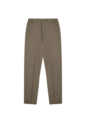 Nine In The Morning Mirco elasticated-waistband pressed-crease trousers - Green