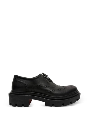Christian Louboutin Pre-Owned College brogue Derby shoes - Black