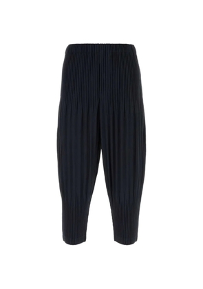 Homme Plissé Issey Miyake pleated cropped trousers - Black