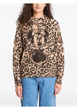 Desigual x Disney Minnie Mouse leopard-print sweater - Neutrals