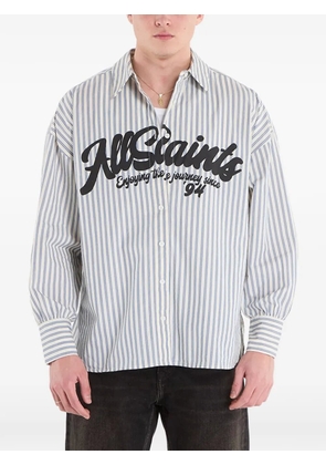 AllSaints Adrianne striped shirt - White