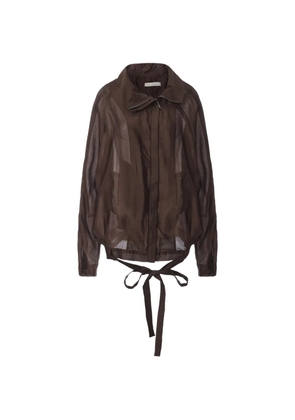 ili node Xyrus tie-fastening jacket - Brown