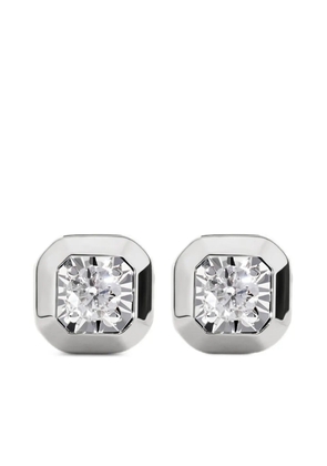 Monica Vinader square stud earrings - Silver