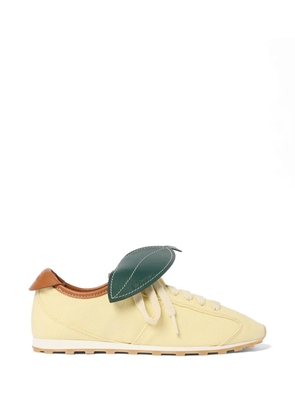 Jacquemus Les Tennis leaf-detail sneakers - Yellow