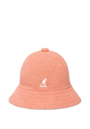 Kangol logo-embroidered textured bucket hat - Pink