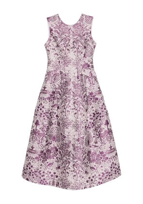 SHIATZY CHEN Scape-of-Curve jacquard midi dress - Purple