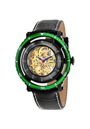 CHRISTIAN VAN SANT Dome skeleton 44mm automatic watch - Gold