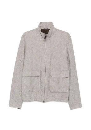 Herno houndstooth-pattern pocket jacket - Neutrals