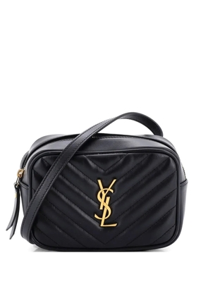 Saint Laurent Pre-Owned Lou Matelasse Chevron Leather belt bag - Black