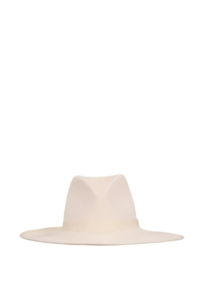 Max Mara ribbon detail hat - White