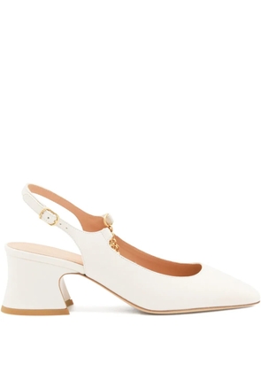 Chloé 55mm charm-chain pumps - White