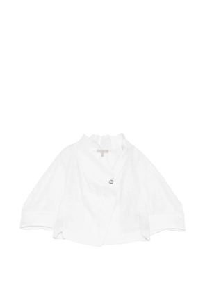 SHIATZY CHEN jacquard cropped top - White
