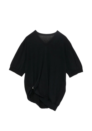 JNBY V-neck cotton pullover - Black