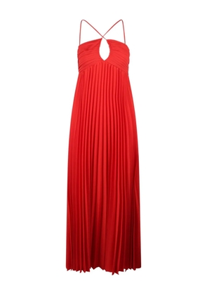 P.A.R.O.S.H. pleated maxi dress - Red